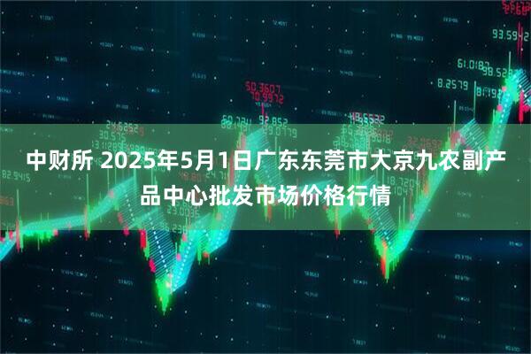 中财所 2025年5月1日广东东莞市大京九农副产品中心批发市场价格行情